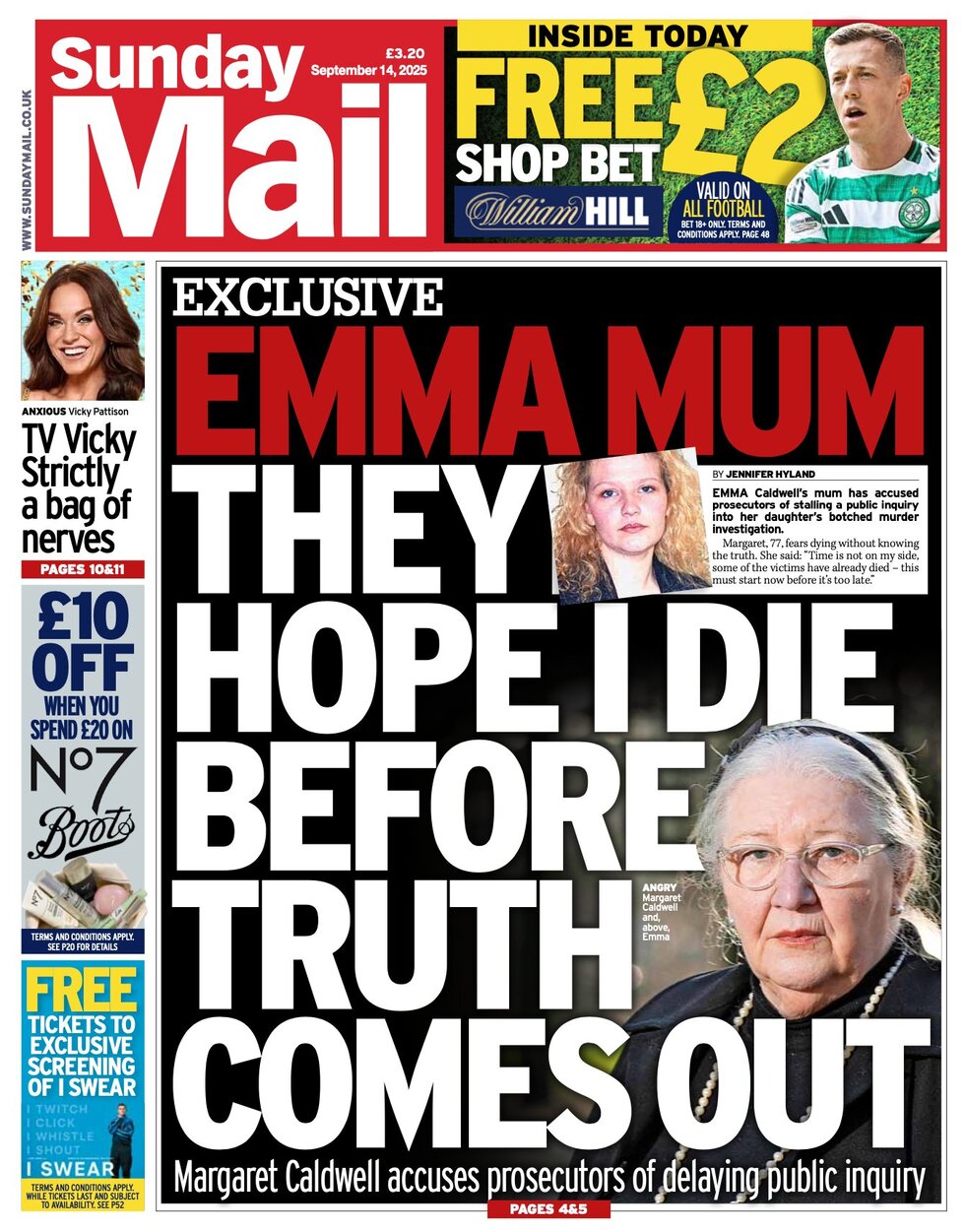 Sunday Mail - Cover - 09/14/2025