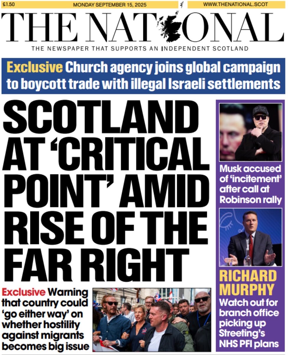 The National (Scotland) - Front Page - 09/15/2025