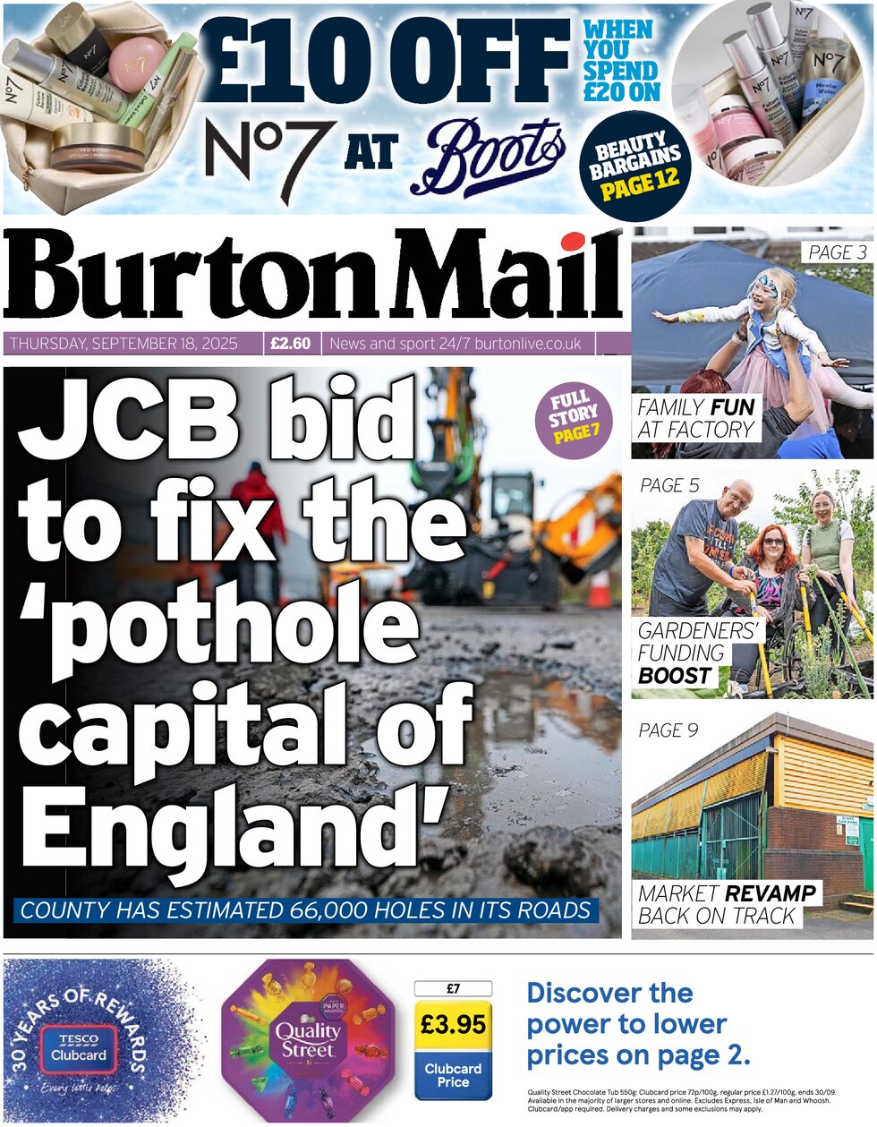 Burton Mail - Front Page - 09/18/2025