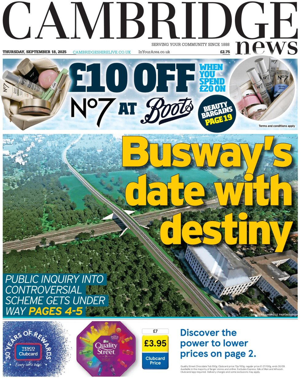 Cambridge News - Front Page - 09/18/2025