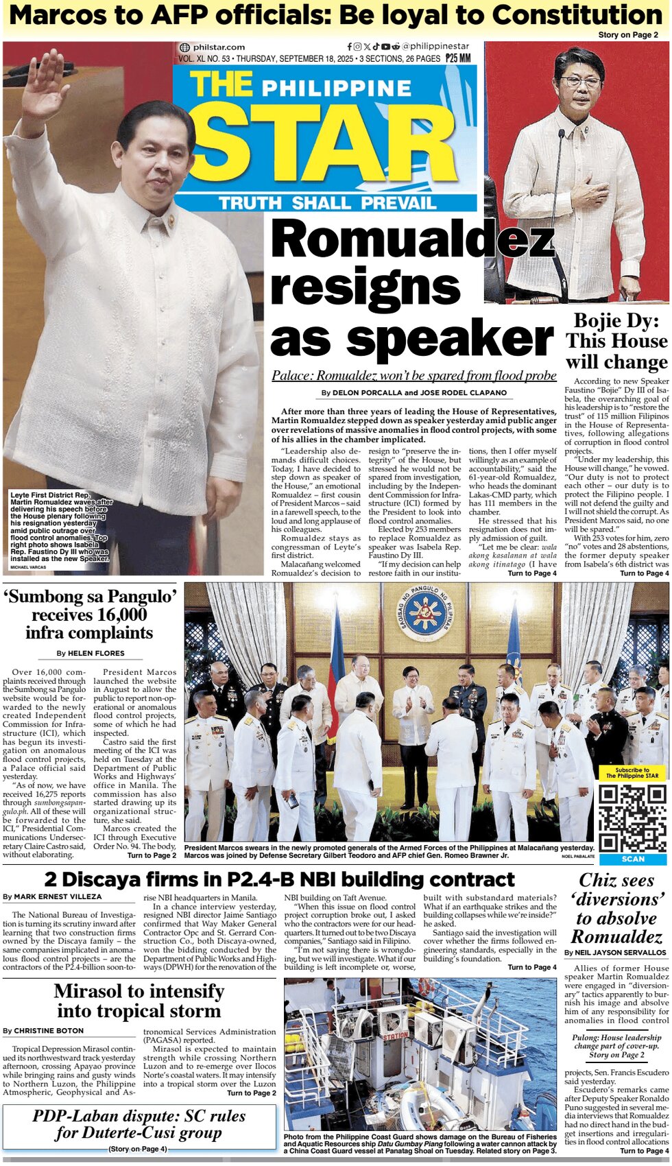 The Philippine Star - Front Page - 09/18/2025