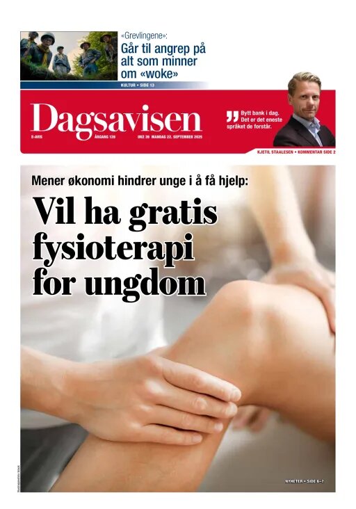 Dagsavisen - Front Page - 09/22/2025