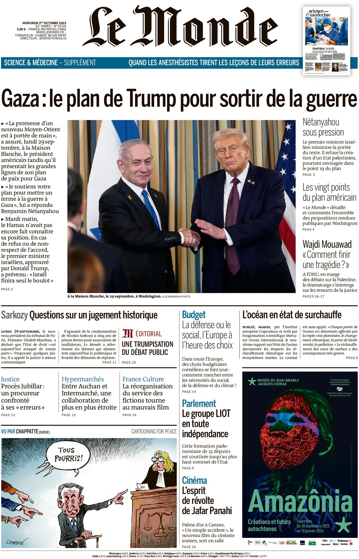 Le Monde - Front Page - 10/01/2025