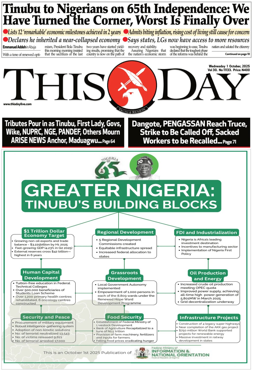 ThisDay - Front Page - 10/01/2025