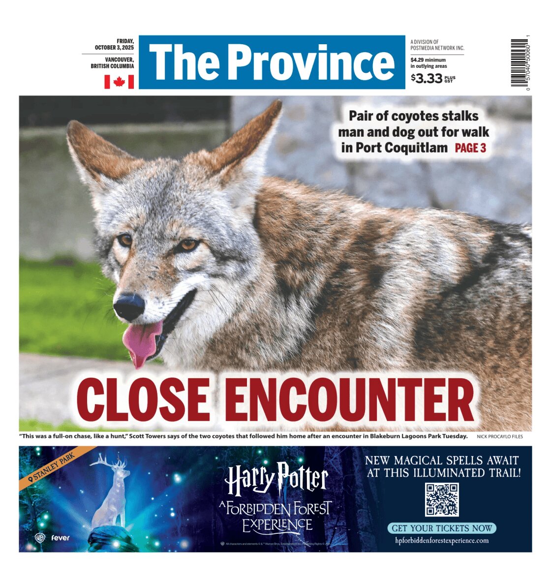 The Province - Front Page - 10/03/2025