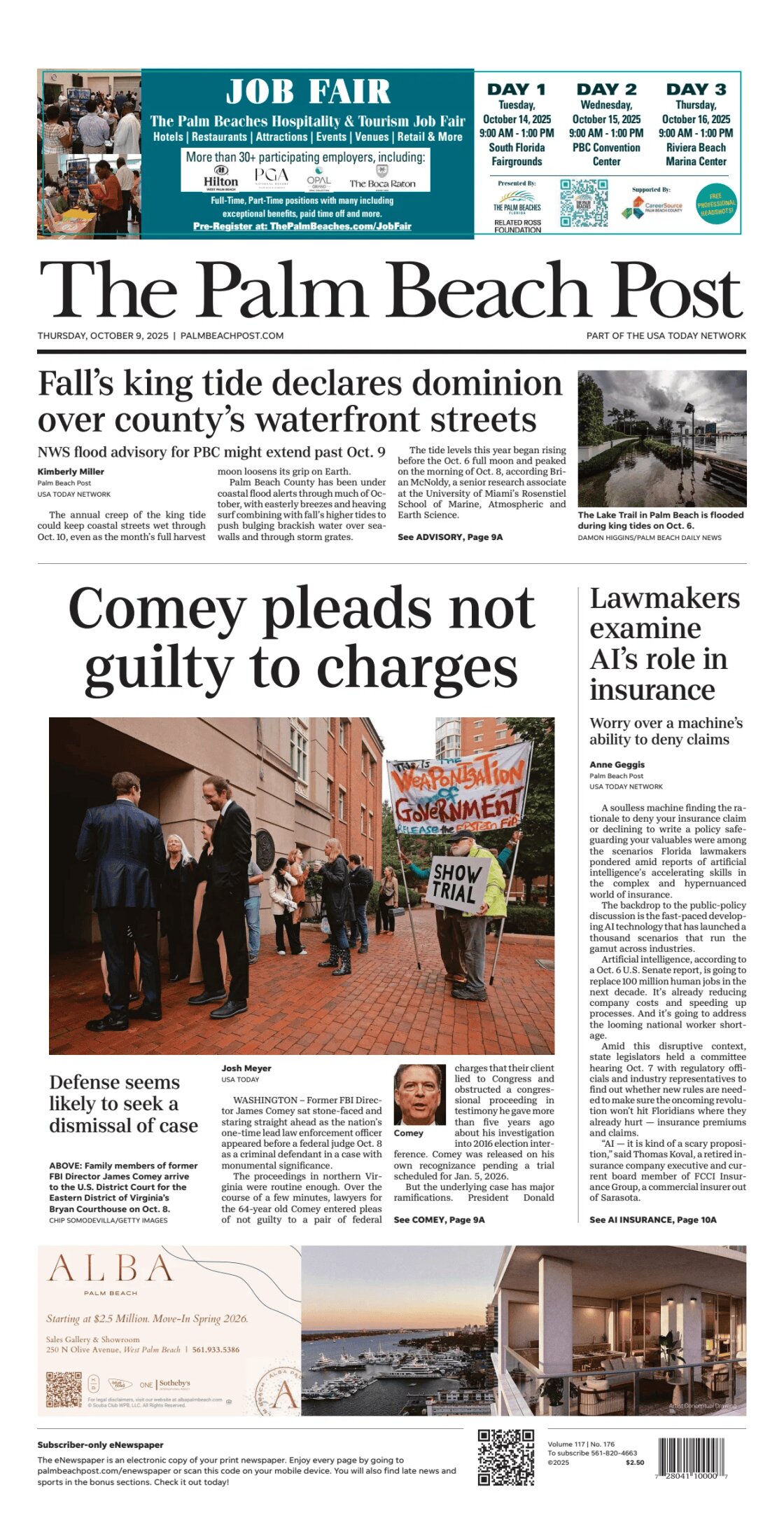 The Palm Beach Post - Cover - 10/09/2025