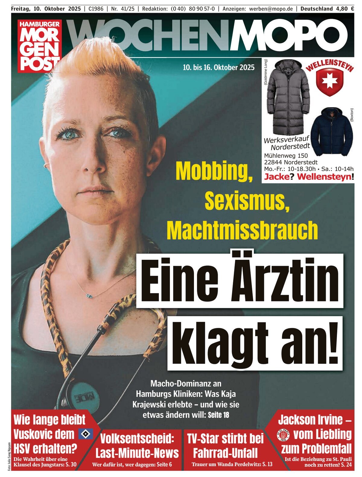 Hamburger Morgenpost - Cover - 10/10/2025