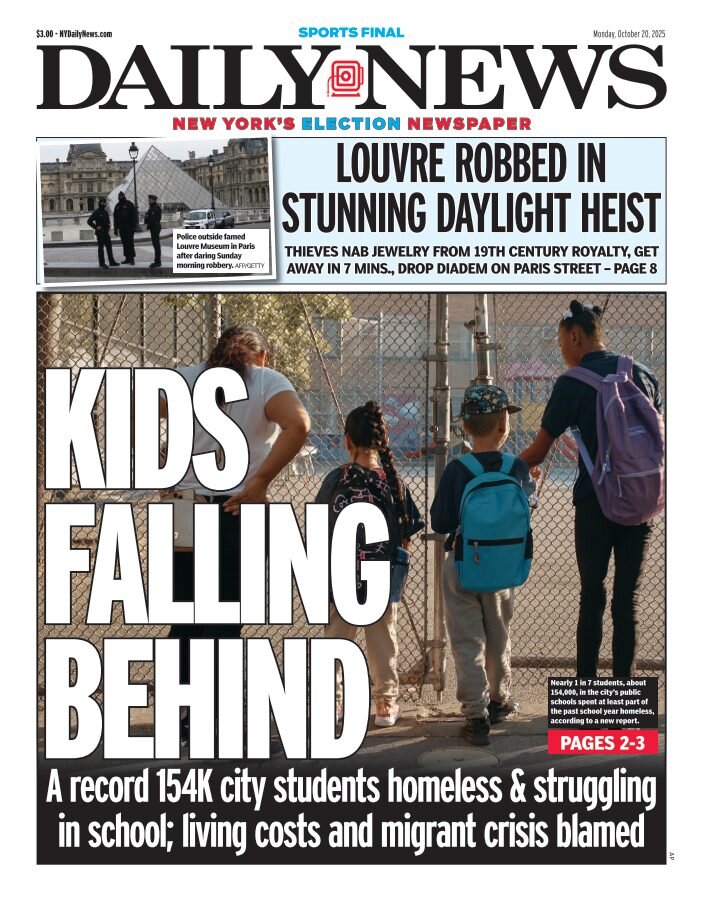 Daily News (New York) - Cover - 10/20/2025
