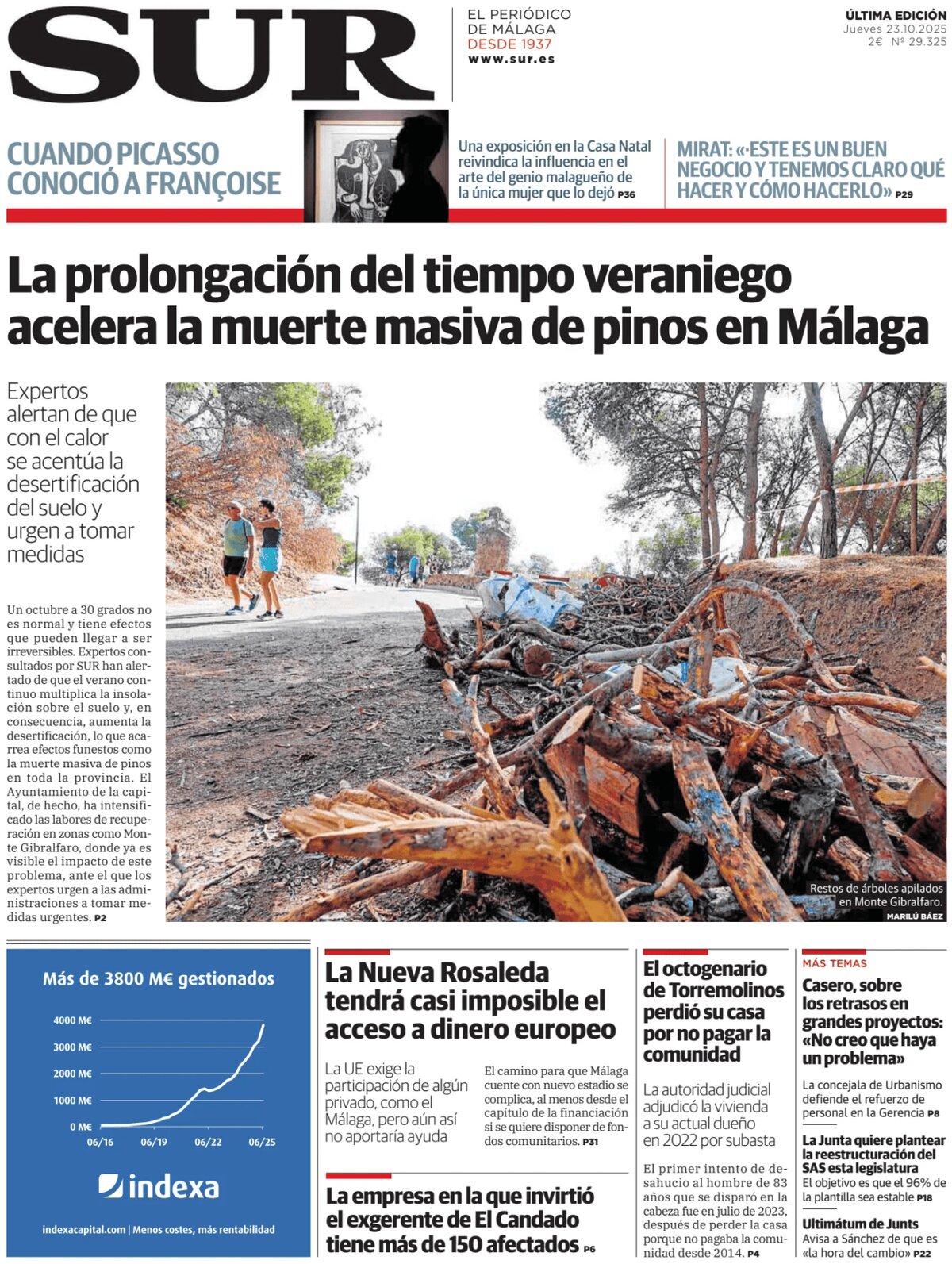 Diario SUR - Front Page - 10/23/2025