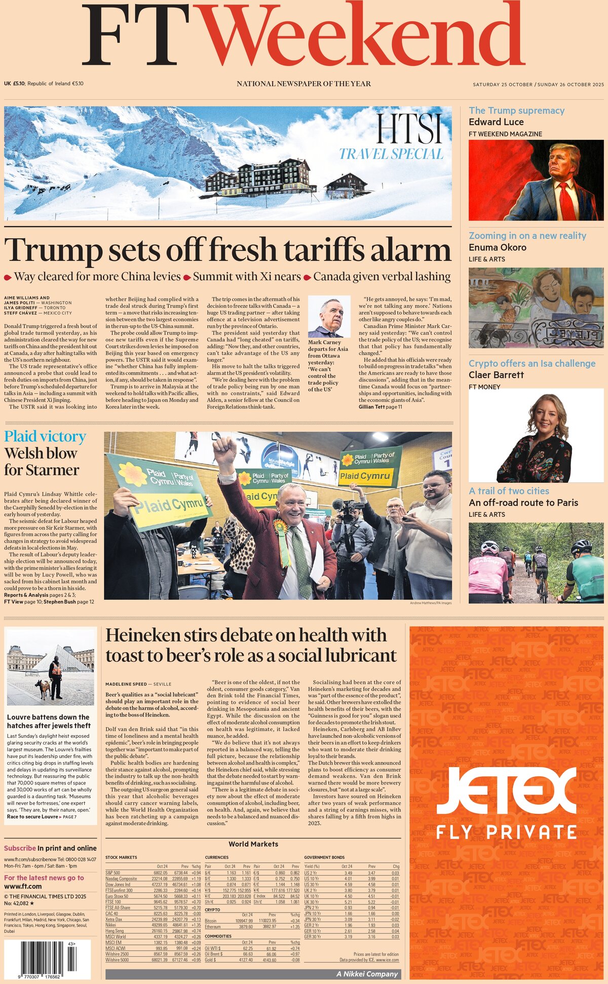 Financial Times - Front Page - 10/26/2025