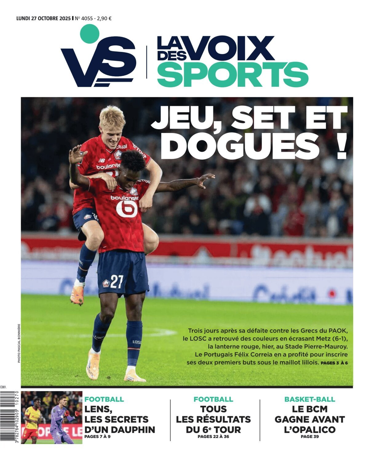 La Voix des Sports - Cover - 10/27/2025