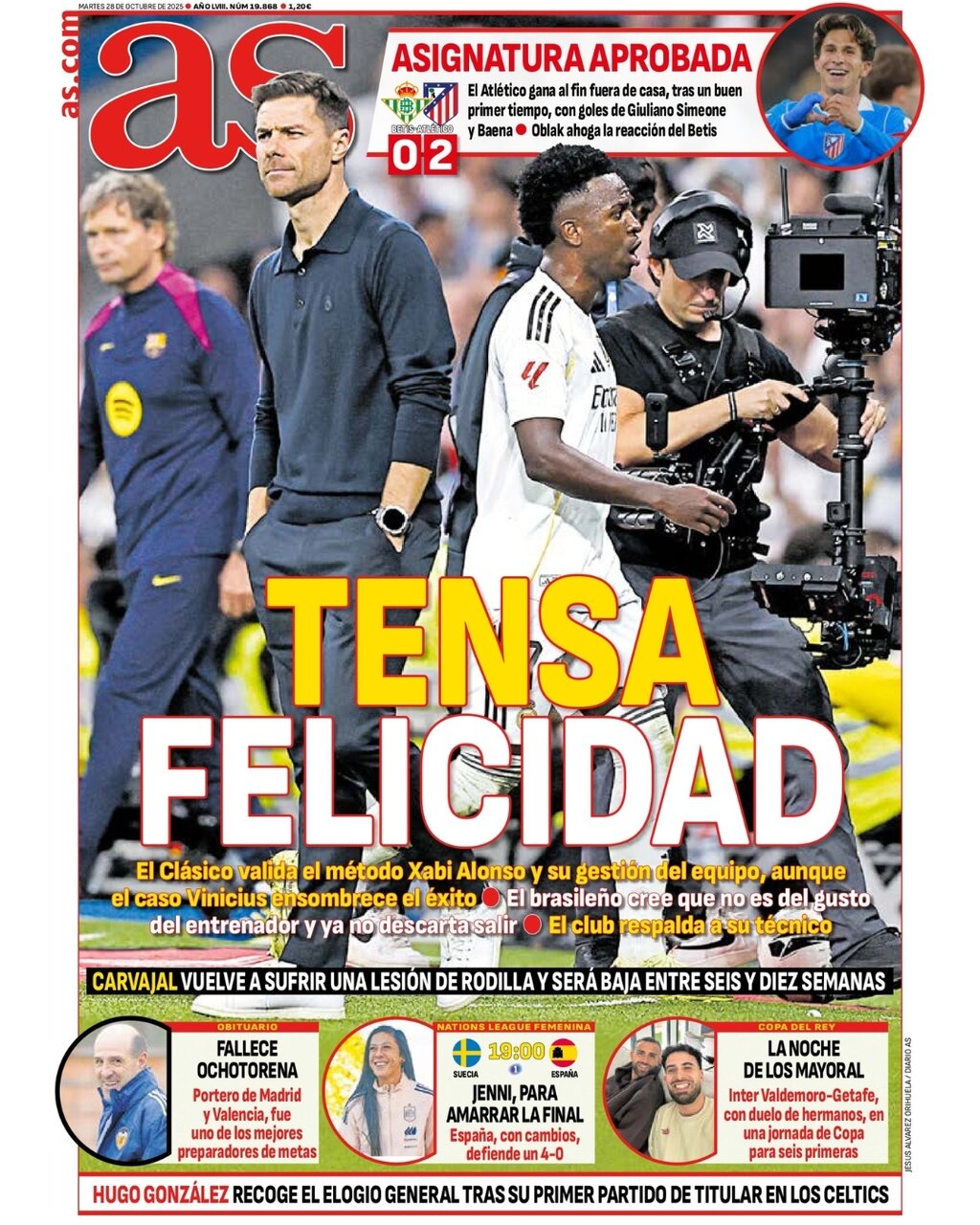 AS (Madrid) - Front Page - 10/28/2025