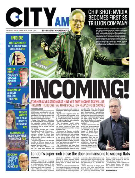 City A.M. - Front Page - 10/30/2025