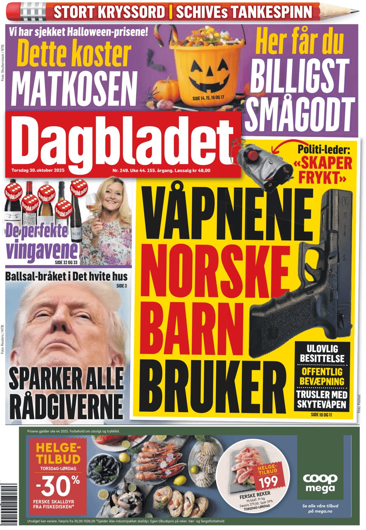 Dagbladet - Front Page - 10/30/2025