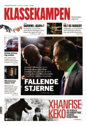 Klassekampen - Front Page - 10/30/2025