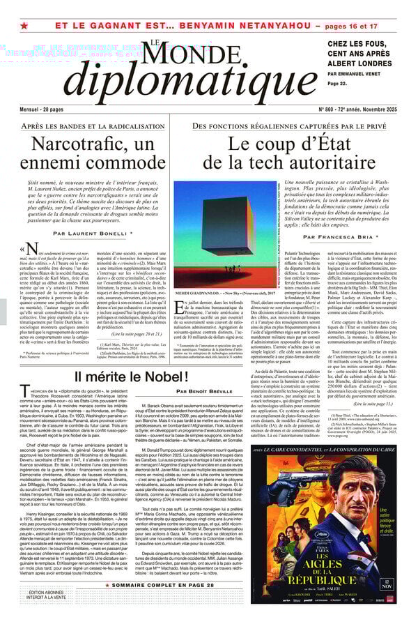 Le Monde diplomatique - Cover - 10/31/2025