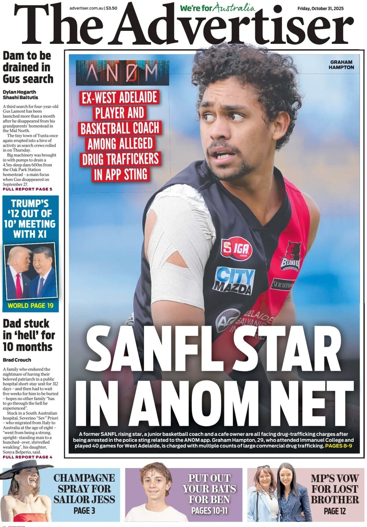 The Advertiser - Front Page - 10/31/2025