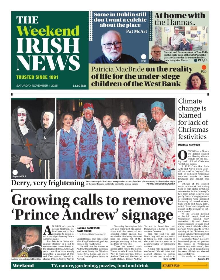 The Irish News - Front Page - 11/02/2025