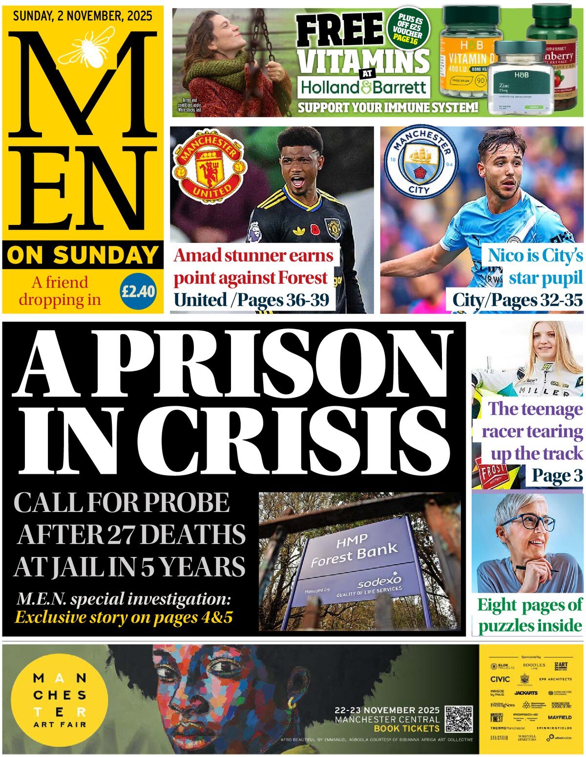 Manchester Evening News - Front Page - 11/02/2025