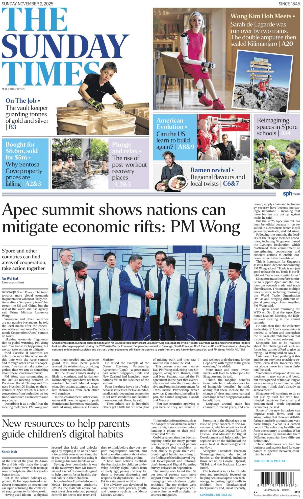 The Straits Times - Front Page - 11/02/2025