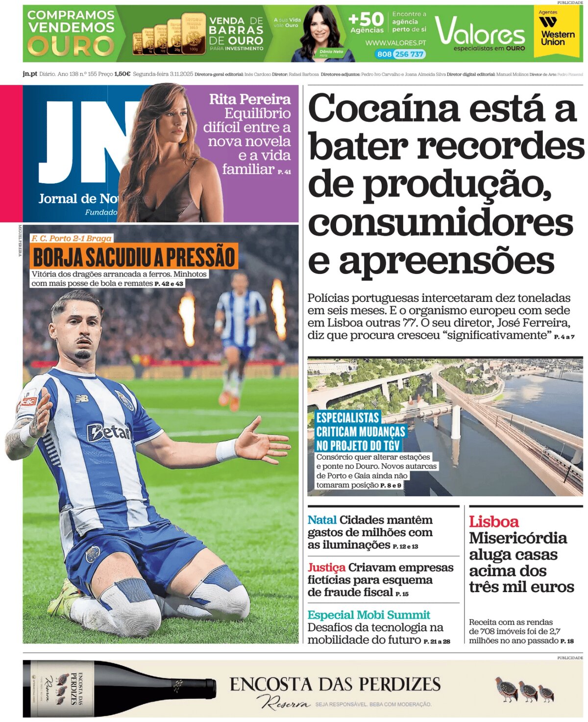 Jornal de Notícias - Front Page - 11/03/2025