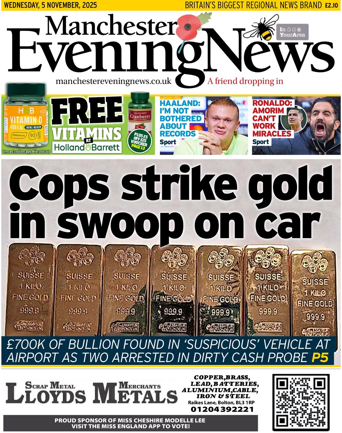Manchester Evening News - Front Page - 11/05/2025