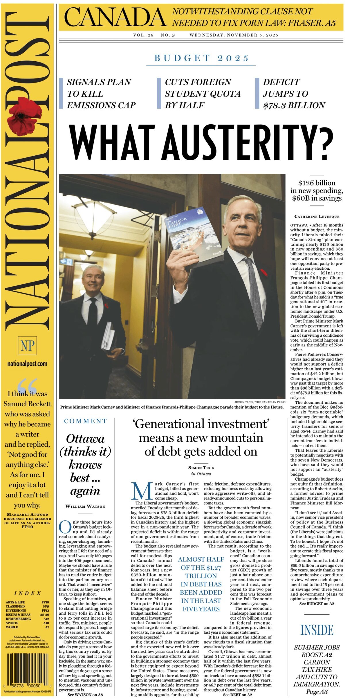 National Post (The Post) - Front Page - 11/05/2025
