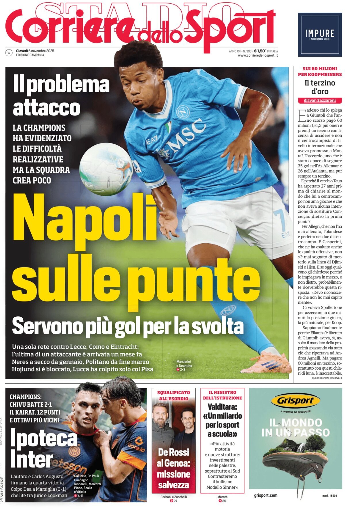 Corriere dello Sport (Campania) - Front Page - 11/06/2025