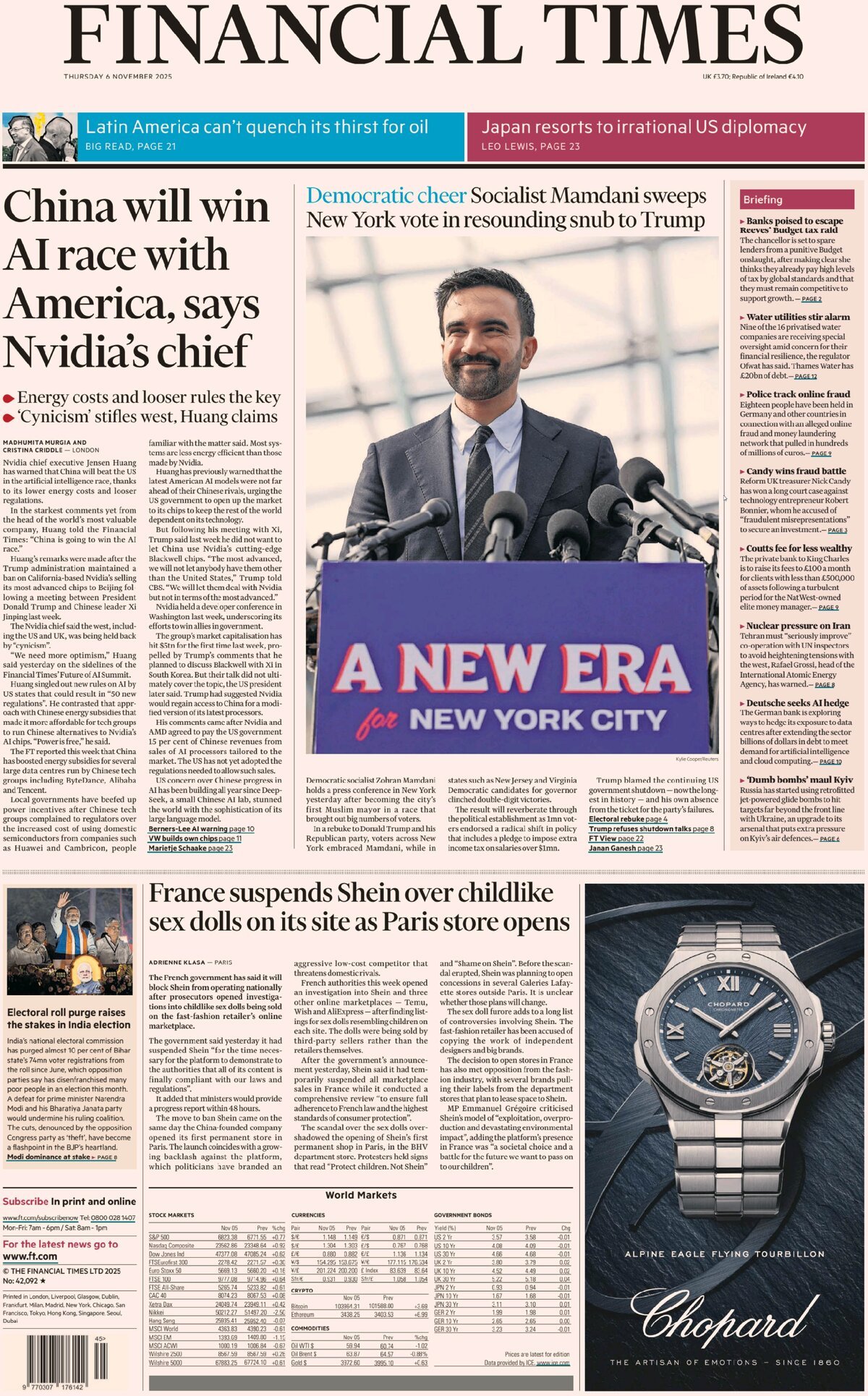 Financial Times - Front Page - 11/06/2025