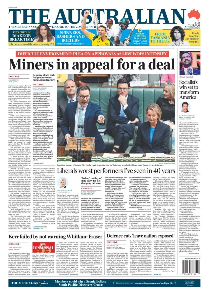 The Australian - Front Page - 11/06/2025