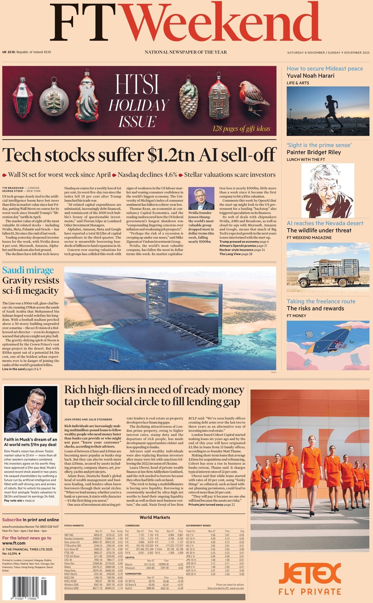 Financial Times - Front Page - 11/09/2025