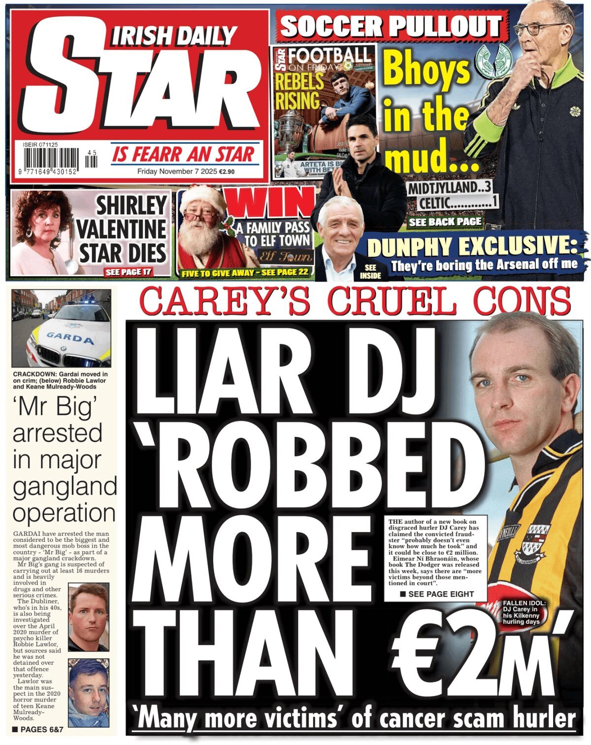 Irish Daily Star - Front Page - 11/07/2025