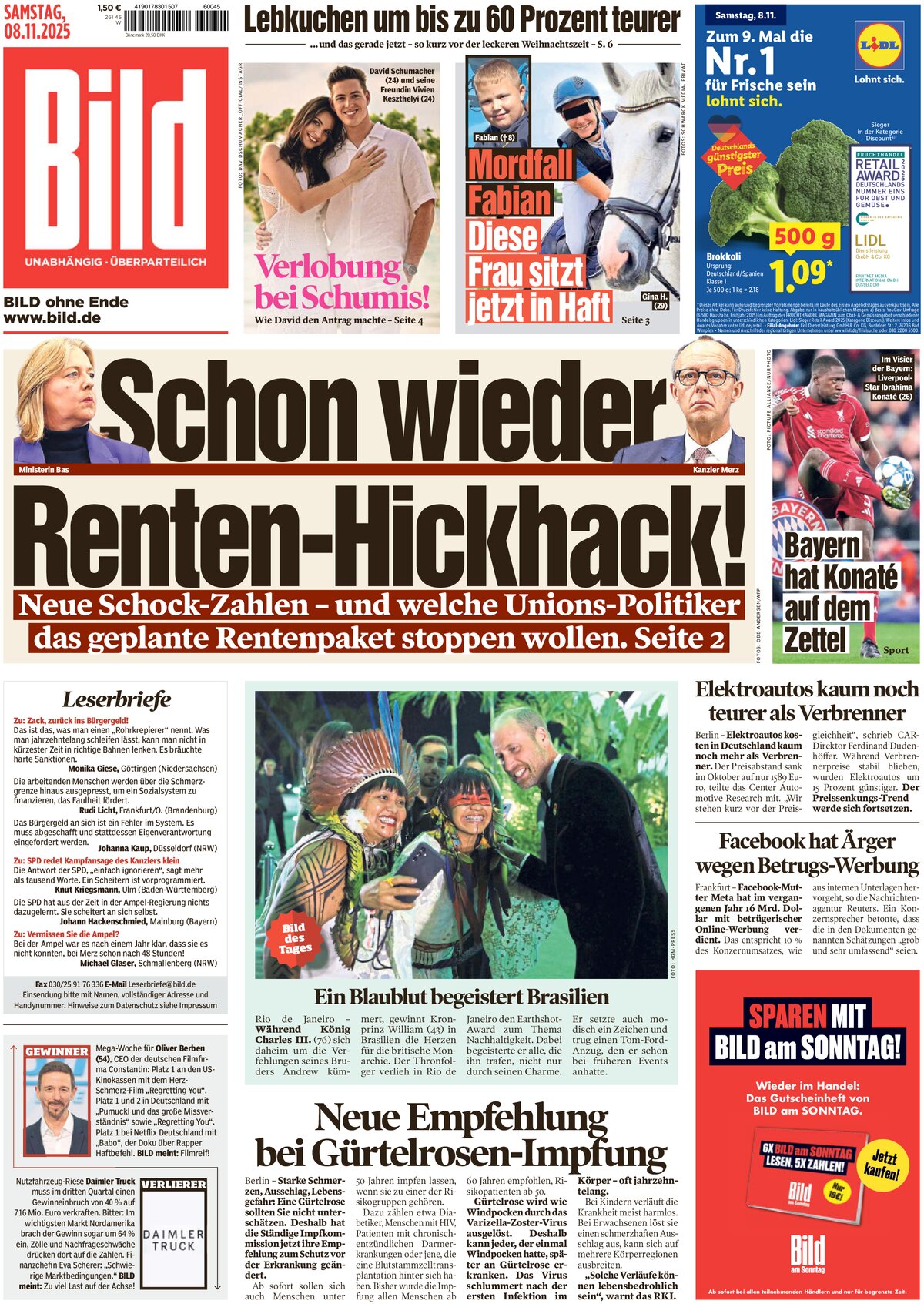 Bild - Front Page - 11/08/2025