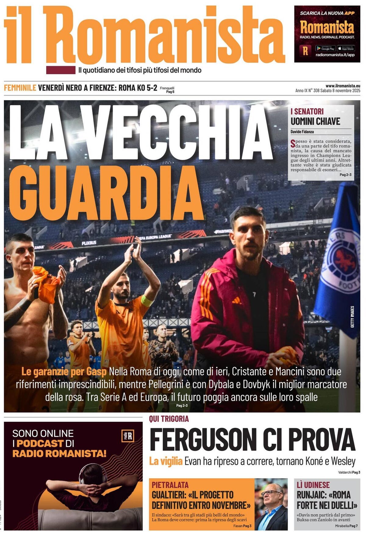 Il Romanista - Front Page - 11/08/2025