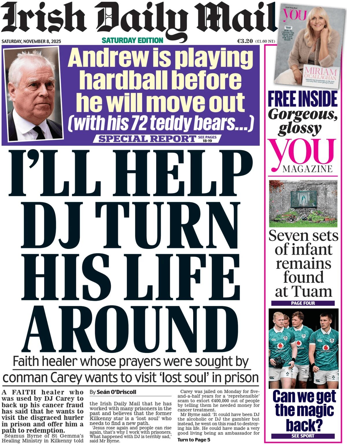 Irish Daily Mail - Front Page - 11/08/2025