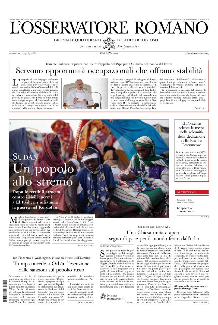 L'Osservatore Romano - Front Page - 11/08/2025