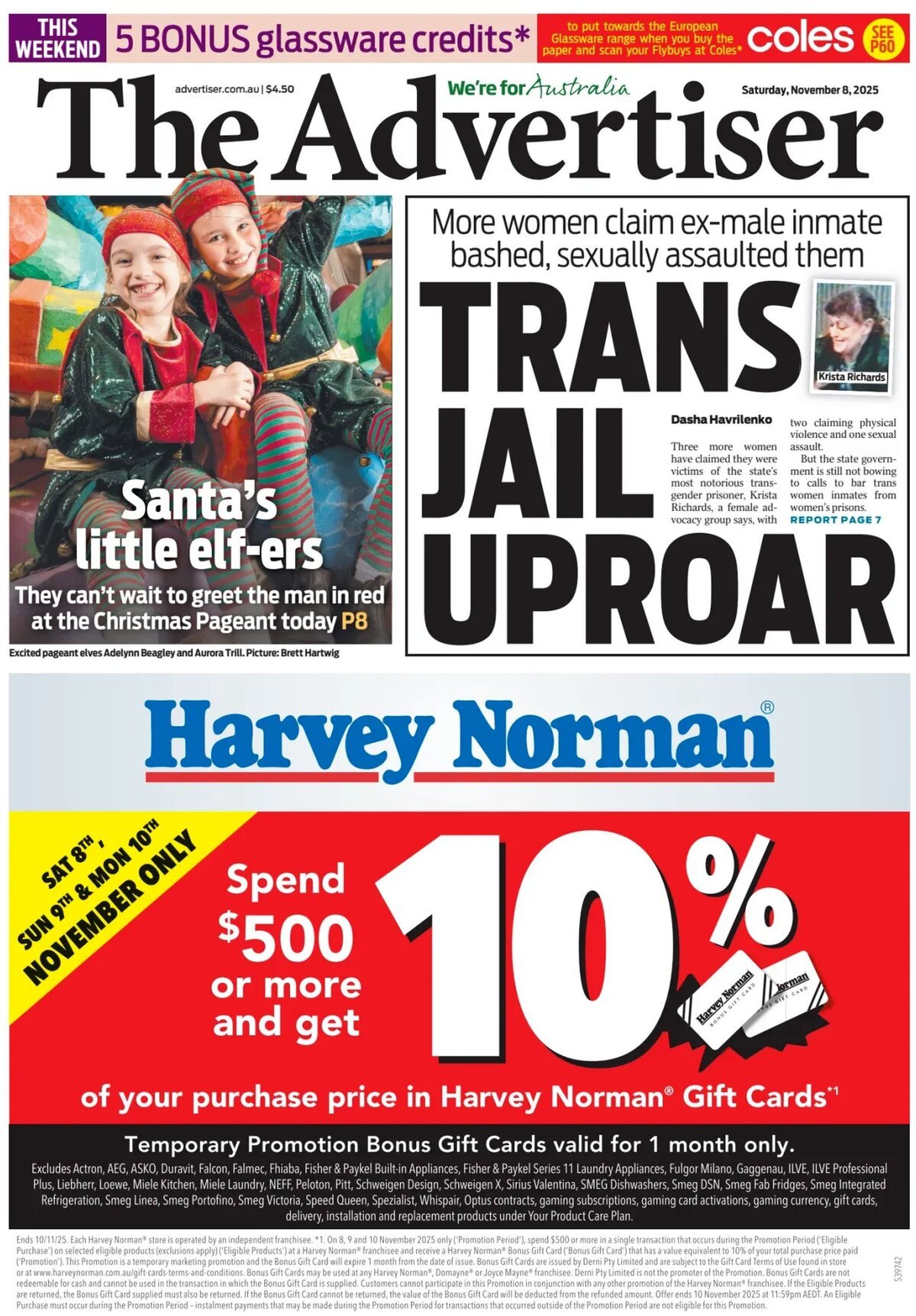 The Advertiser - Front Page - 11/08/2025