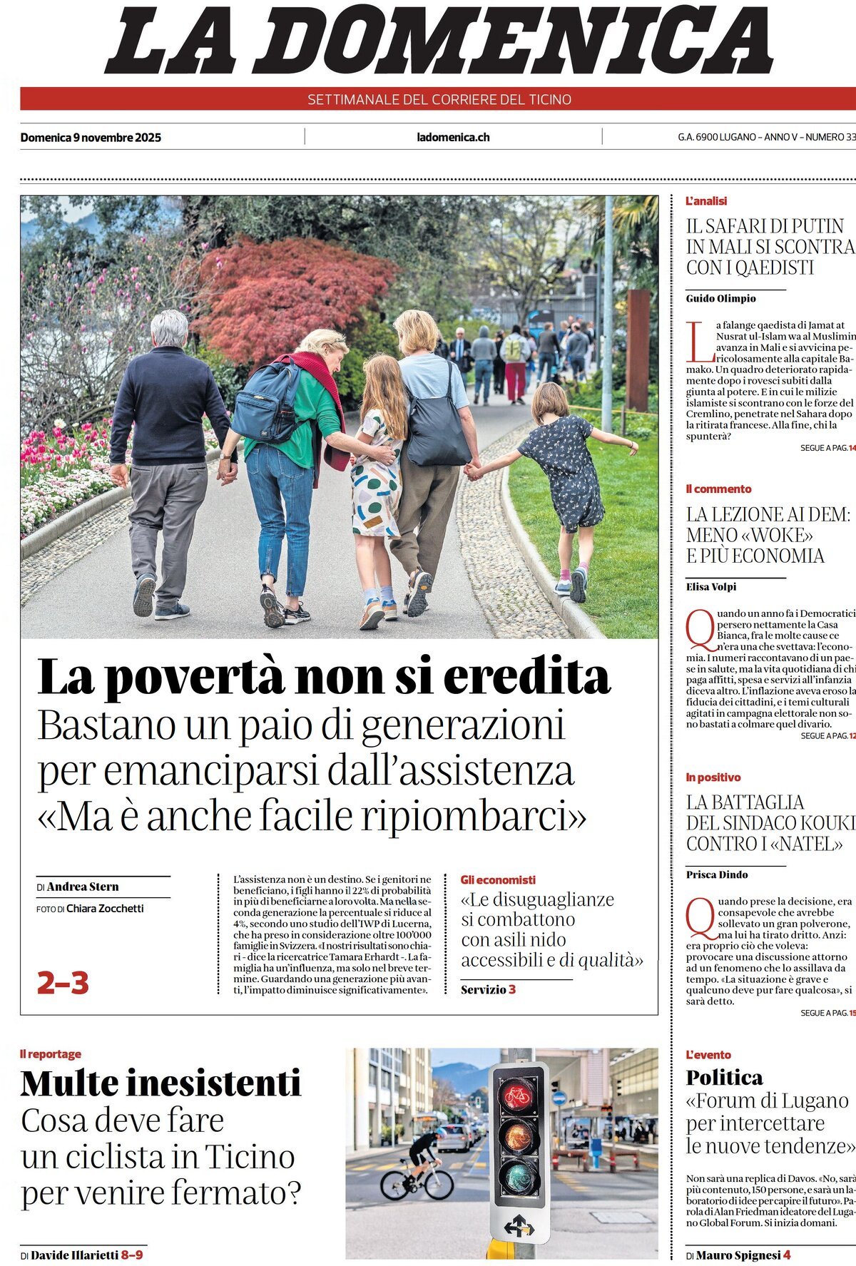 Corriere del Ticino - Front Page - 11/09/2025