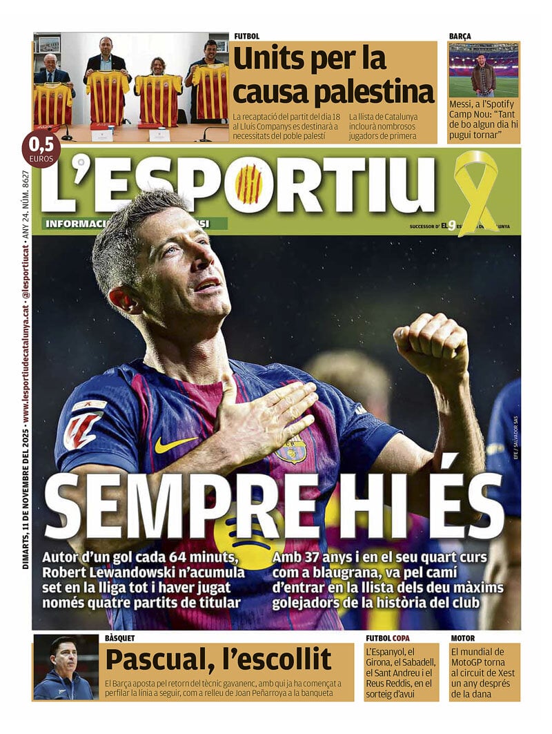 L'Esportiu - Front Page - 11/11/2025