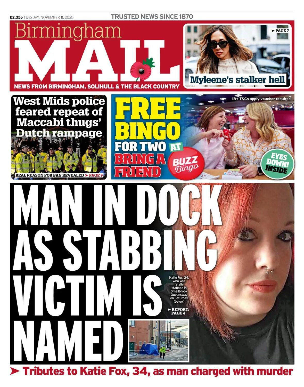 Birmingham Mail - Front Page - 11/11/2025