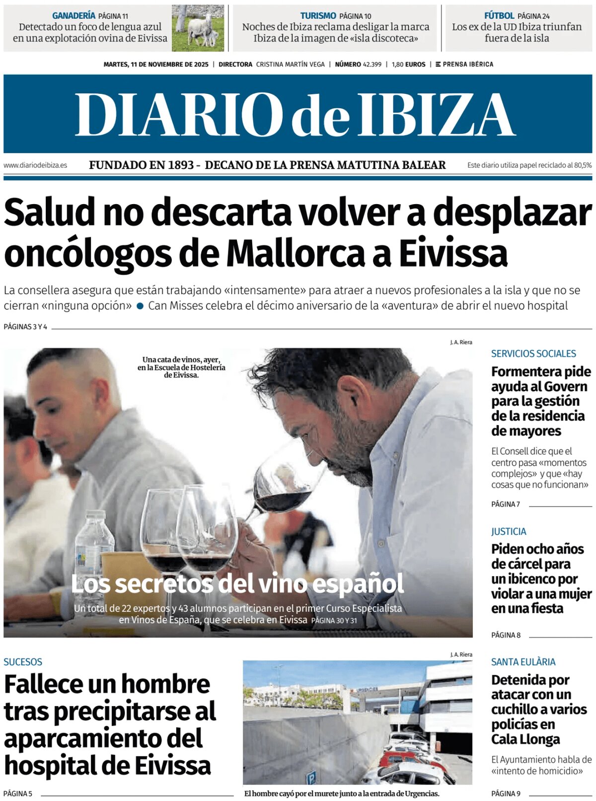 Diario de Ibiza - Front Page - 11/11/2025