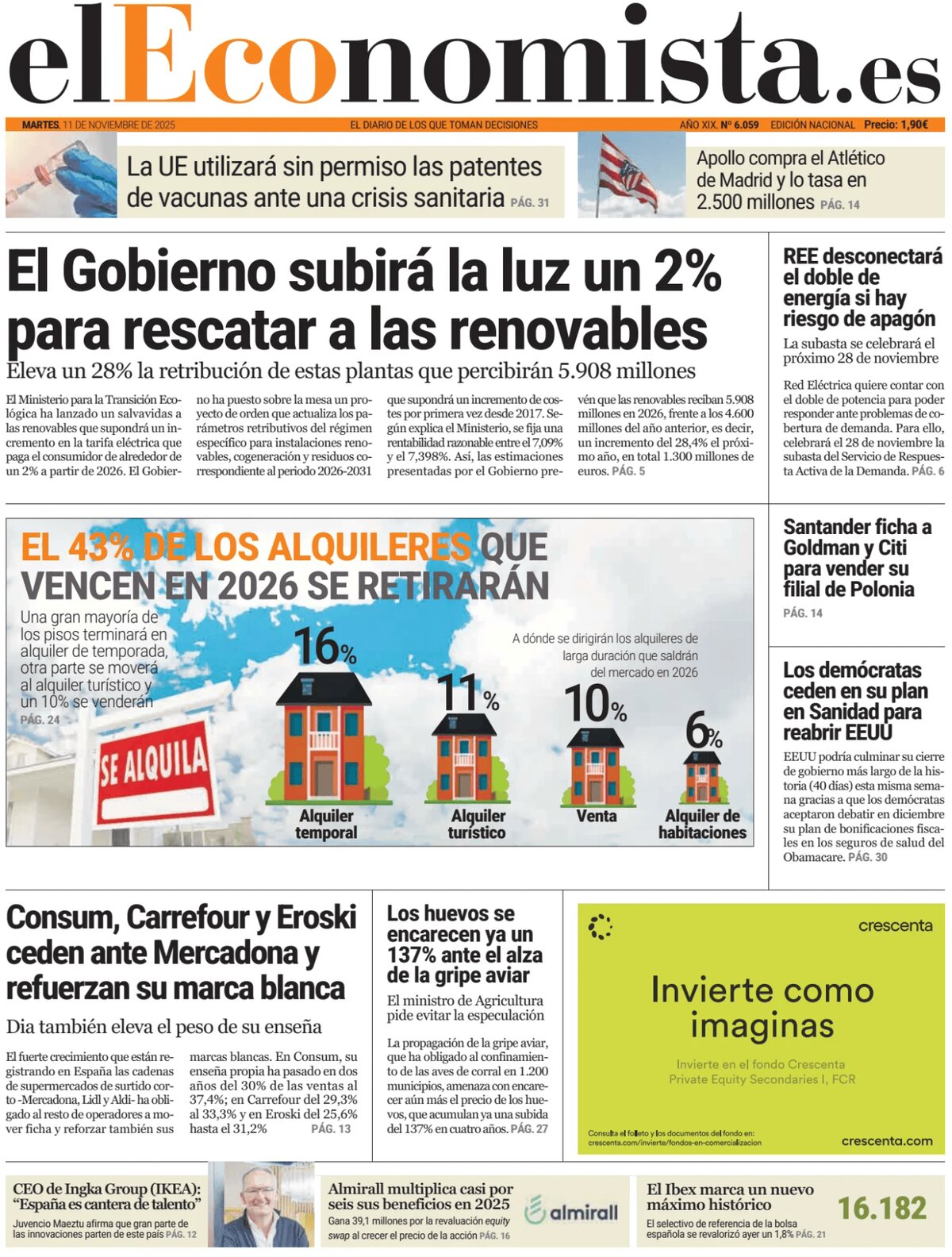 El Economista - Front Page - 11/11/2025