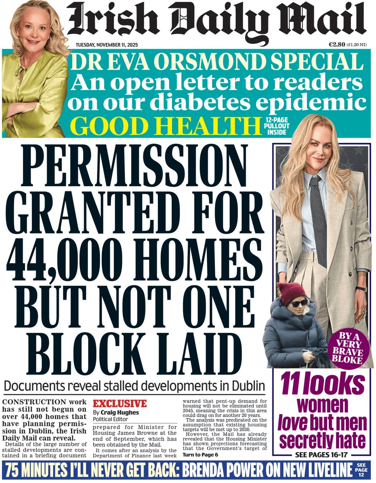 Irish Daily Mail - Front Page - 11/11/2025