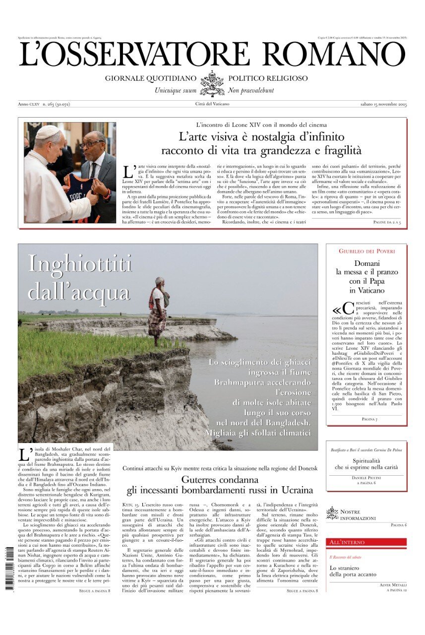 L'Osservatore Romano - Front Page - 11/15/2025