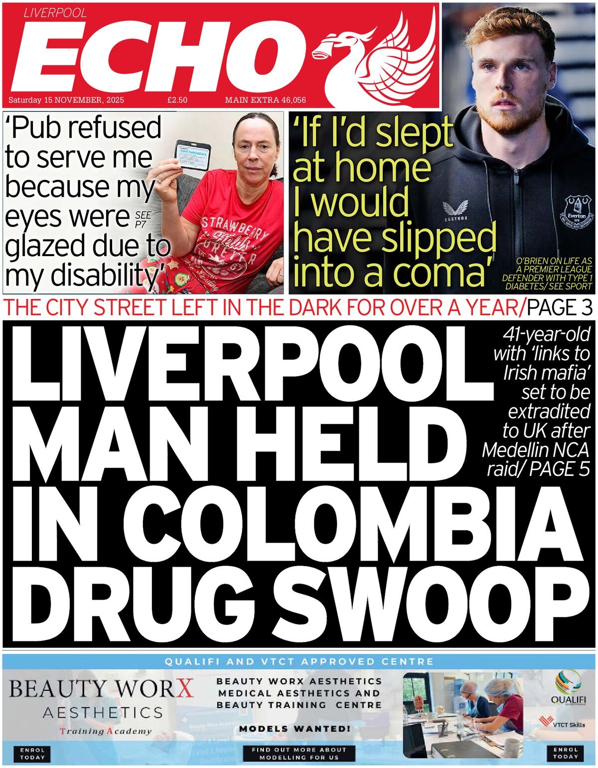 Liverpool Echo - Front Page - 11/15/2025