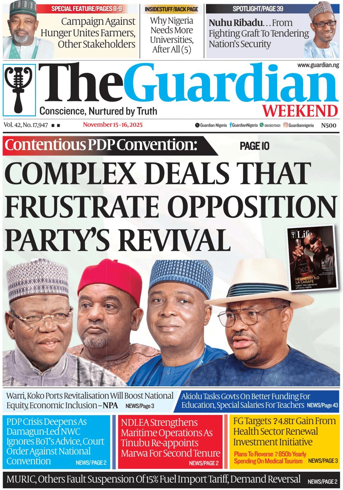 The Guardian (Nigeria) - Front Page - 11/15/2025