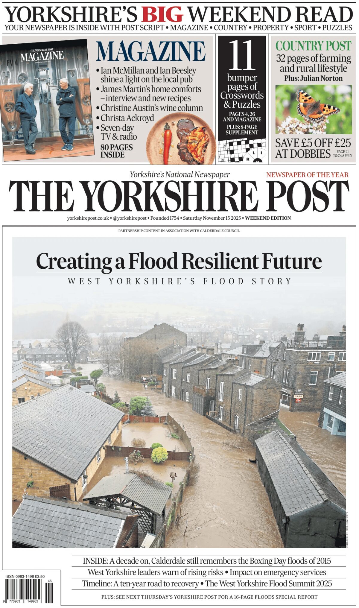 The Yorkshire Post - Front Page - 11/15/2025