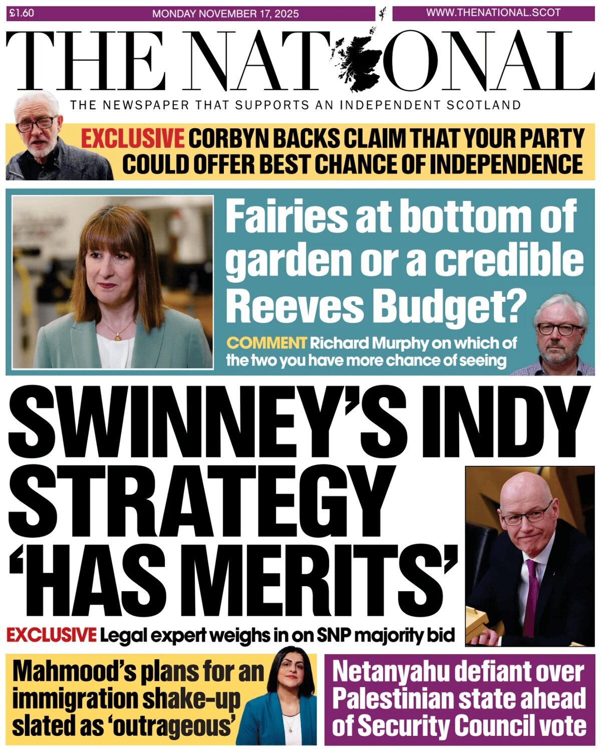 The National (Scotland) - Front Page - 11/17/2025