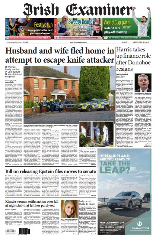 Irish Examiner - Front Page - 11/19/2025