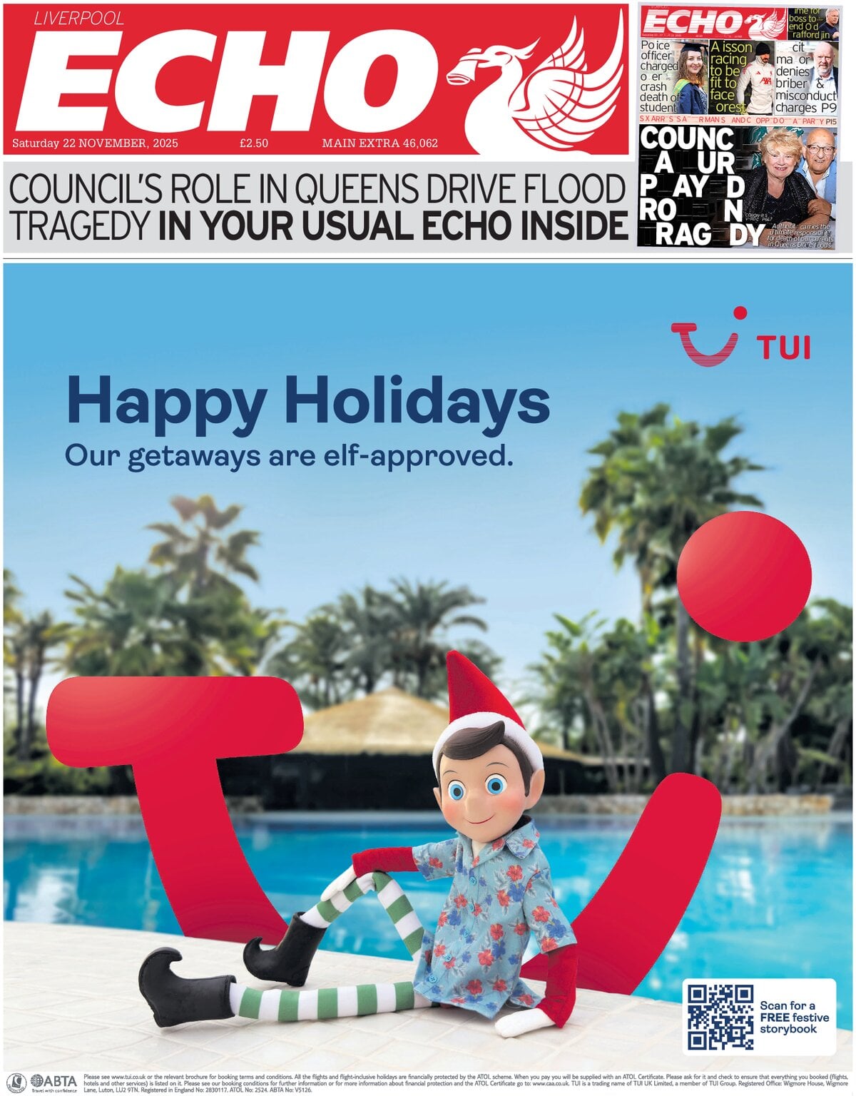 Liverpool Echo - Front Page - 11/22/2025